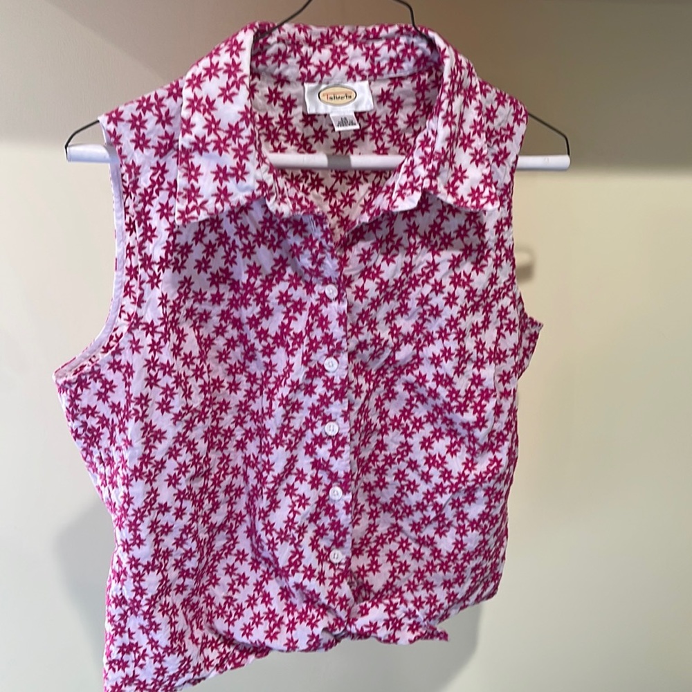 Talbots Sleeveless Summer Shirt. Size 14